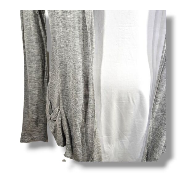 Zenana Outfitters Cardigan Large Gray Lightweight Open Front Long Sleeve - Picture 12 of 16